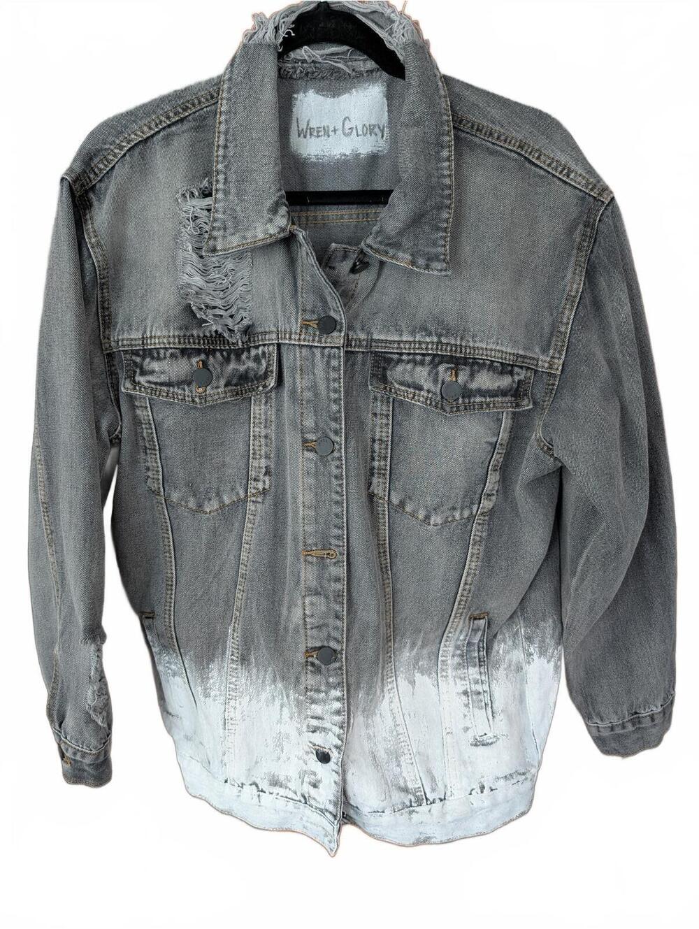 Wren & Glory 'Free Bird's distressed denim jacket